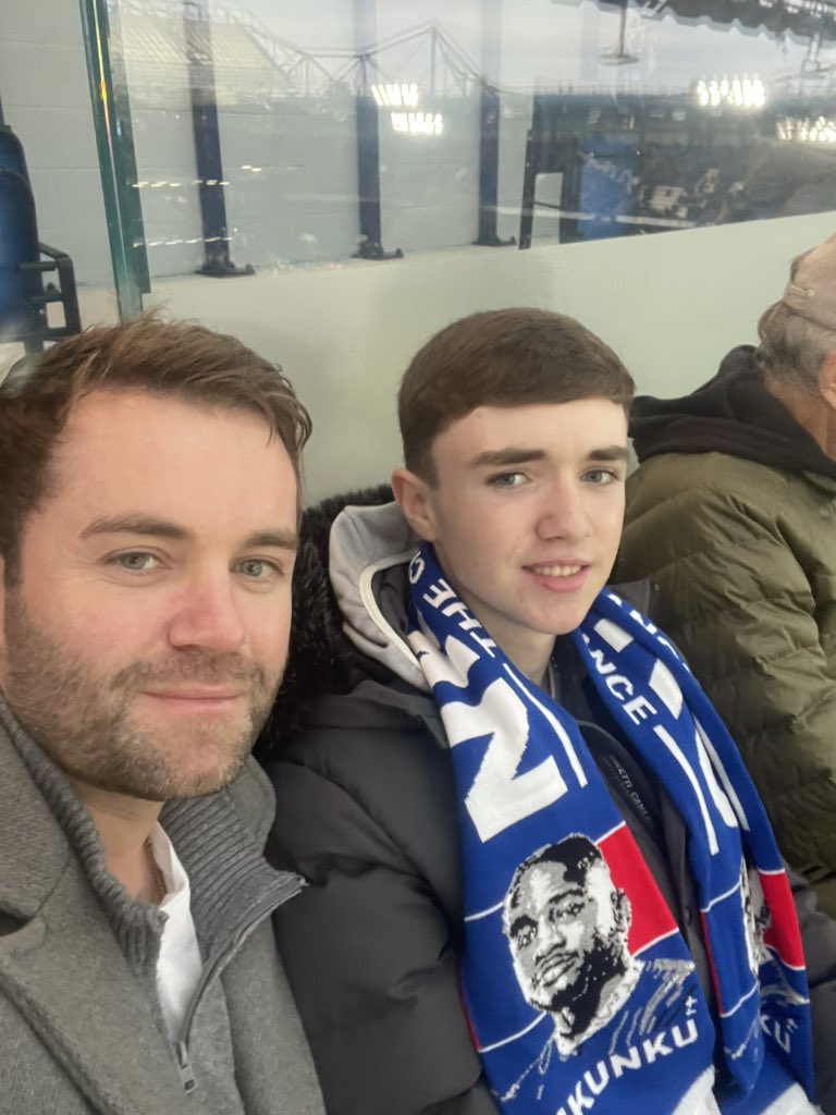 At the Chelsea match with Dylan #CFCMATCHDAY