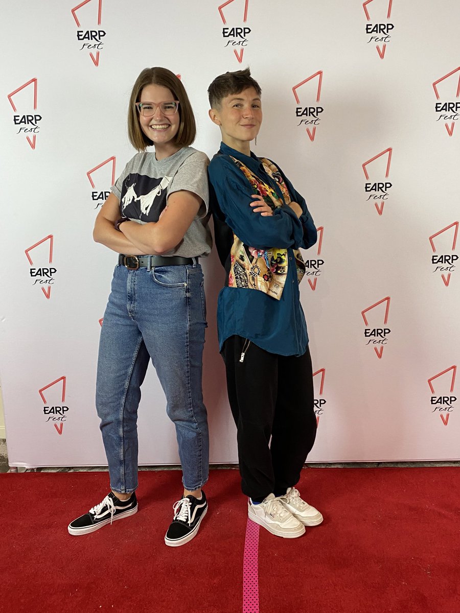 haught_topics's tweet photo. My very first con was EarpFest 2022, and I was running off two hours of sleep on an airport floor 😅 When I walked in I immediately saw Dom (and their cheeky lil grin) and my brain couldn’t grasp that I was seeing them in person #WynonnaEarp https://t.co/vtf8L1TF7e