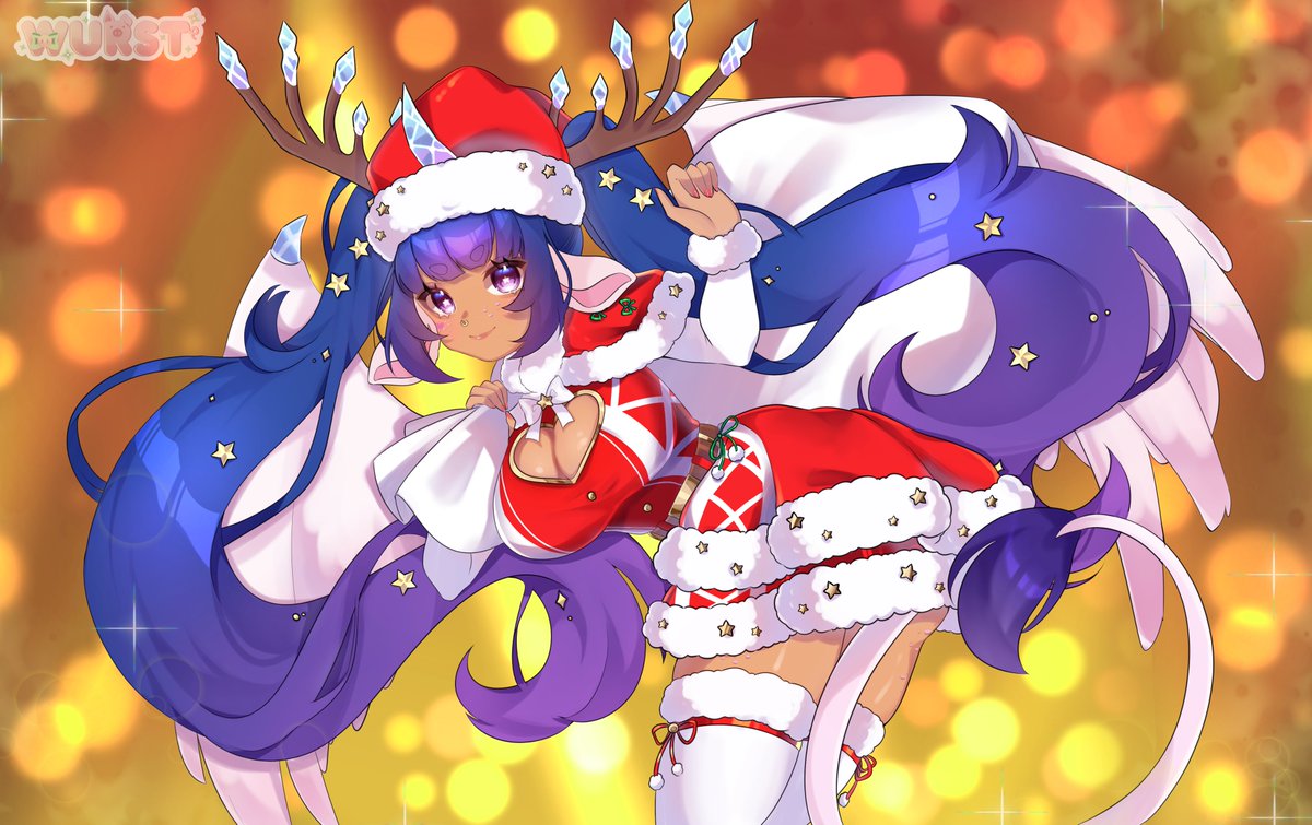 Sona Claus is coming to Twitch! 

☆Dec 23rd starting between 11am-12pm EST, I'll be hosting my Christmas Event for all you good little Star Sprites out there! 

☆19 different prizes, a discord role for all winners and lots of fun times together!

#vtubers #Christmas