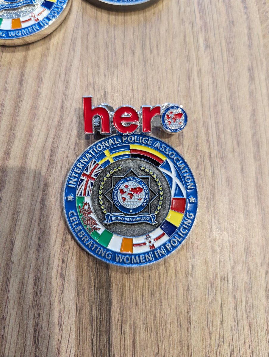 Got my #SheIsIPA coin and pin through. The Hero project is part of a series of things to encourage more involvement from Women within the IPA globally.