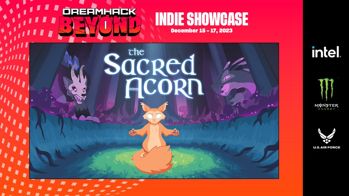 ✨The Sacred Acorn✨ is part of the #DHBGameAwards Indie Showcase Steam event until December 21st! 

We've made some big updates to the demo so make sure to play and don't forget to wishlist. 💖

store.steampowered.com/sale/dreamhack…

#indiegames #IndieGameDev