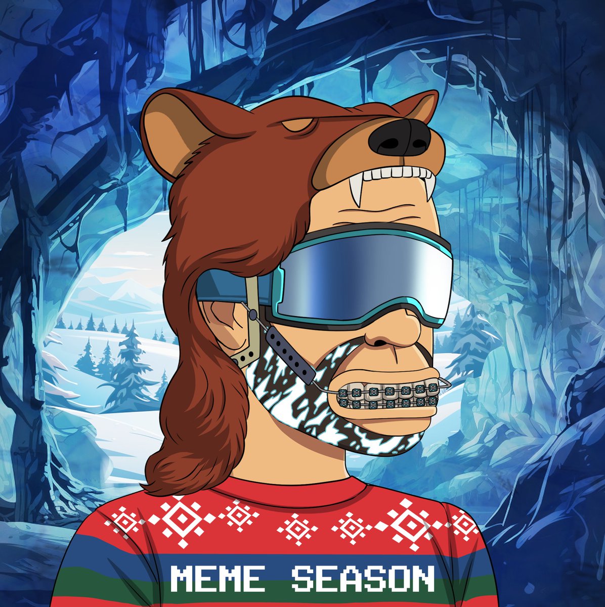 Nobody enjoys more a Meme Season than a Hoolie. He took profits in time to buy stupid accessories.

Ice Age Hoolies are coming soon (Only for OG Holders)