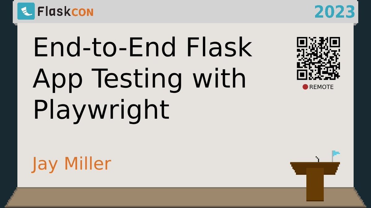 blackpythondevs's tweet image. End-to-End Flask App Testing with Playwright - @kjaymiller 

youtube.com/watch?v=CjzUrL…

#FlaskCon 2023