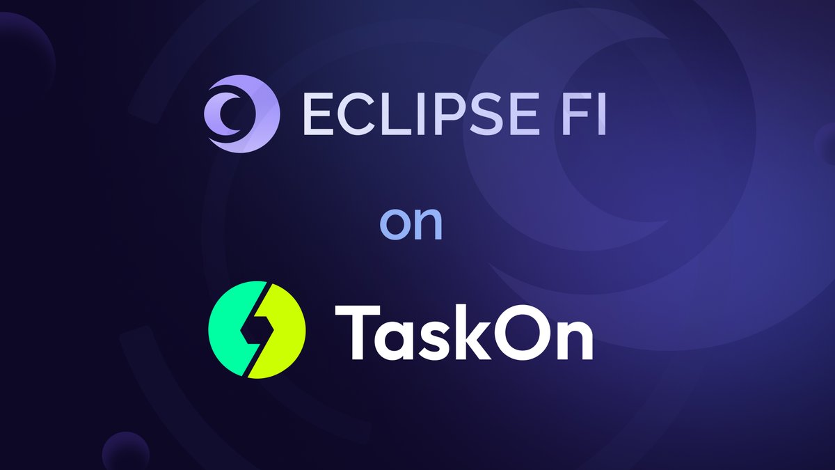 Eclipsefi's tweet image. 💜 50 x $100 EXTRA $ECLIP Allocations 💜

How to get one?

1. Complete tasks: rewards.taskon.xyz/campaign/detai…

2. Post the @X thread about "Why are you bullish on EclipseFi?"

We will reward the highest quality threads with $ECLIP allocation. Ready to be a part of the new era of token…