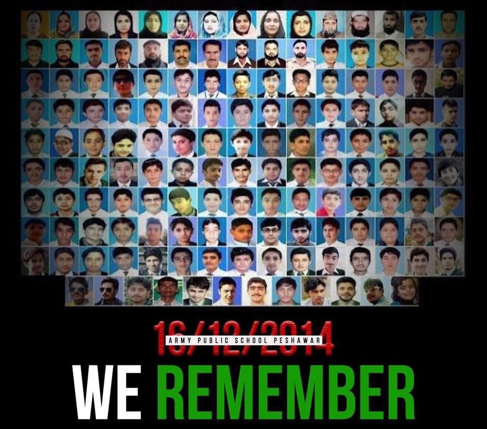 You will be remembered. 😢

#APSPeshawar