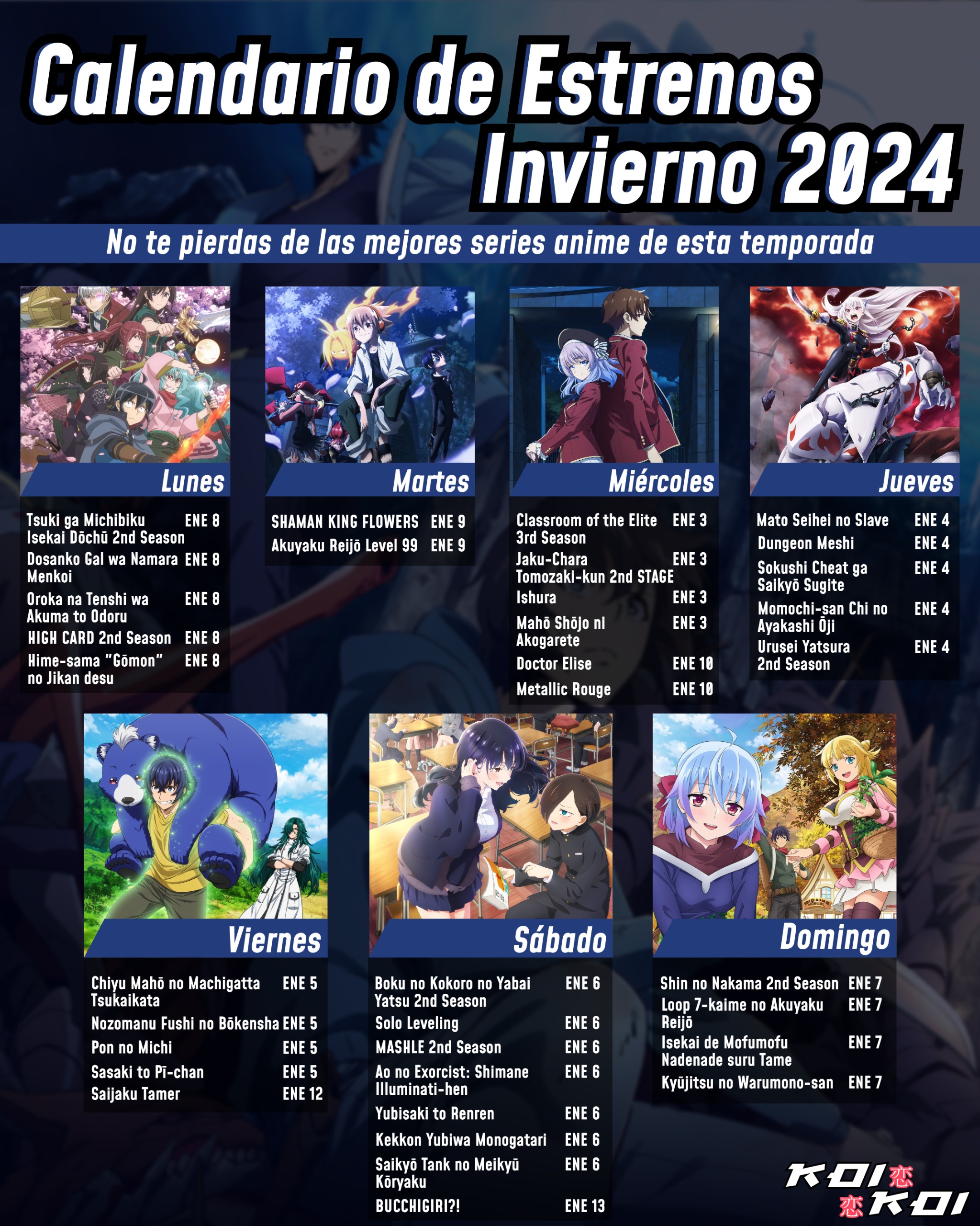 KOI KOI on X: ¡Prepárate para la Temporada Anime Primavera 2022