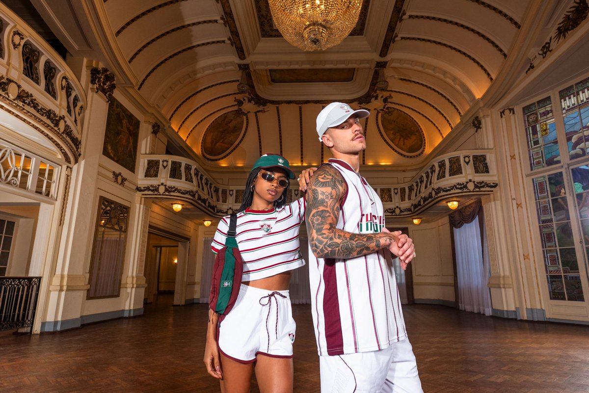 FluminenseFC's tweet photo. Orgulho em verde, branco e grená! THUG x FLU 🇭🇺 online nos sites da @Thugnine e @LojaDoFlu e nas lojas físicas do Fluminense ✨️ https://t.co/WGHcoE93lA