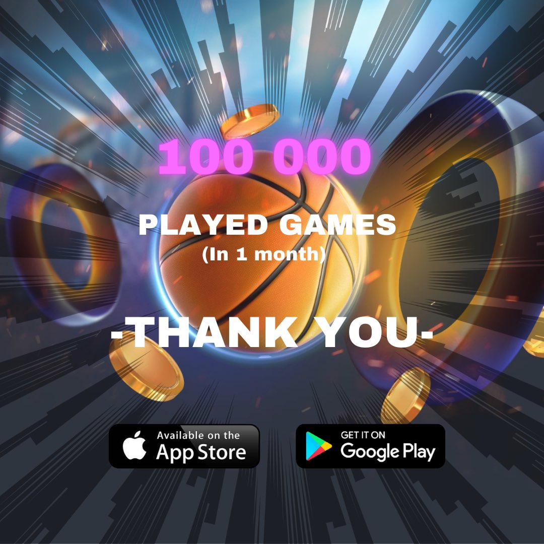 100 000 played games on Dunkz 🔥

#Mobilegame #mobile #app #application #earnmoney #EarnMoneyOnline
