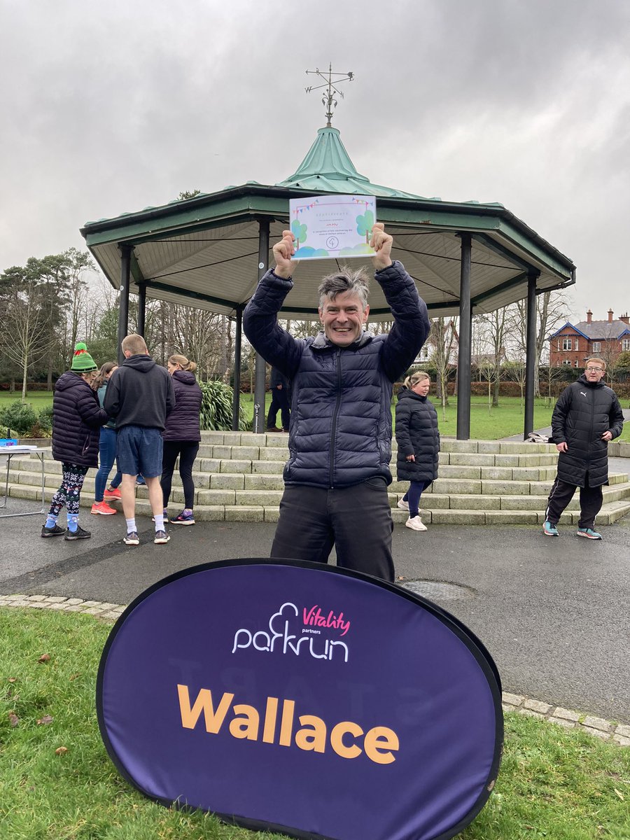 Jim Pow • 200 events volunteering

Rain, hail, sleet or snow, and you will find  our Jim timing us all across the finish line every single week.

Goodness only knows how many people he has timed across our line. 

So thank you Jim. We’re all very grateful.

Some man for one man.