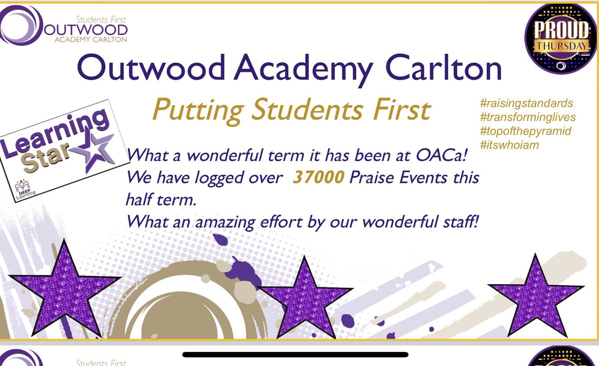 No you are not seeing things! This is what happens in a term at OACa! 
Our staff are amazing at putting students first! 
I can’t wait for the week ahead, a week full of recognition & praise! 💜
#beextraordinary