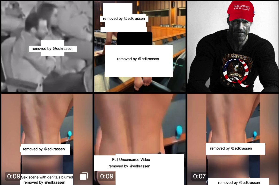 EdKrassen's tweet image. IMPORTANT!

I decided to do a test here on X.

I created an account pretending to be a 13-year-old. I said my birthdate was December 15, 2010. I gave my email and then created an account in 15 seconds.

I then searched X for "Sex Senate" and clicked on the "media" tab.  This is…