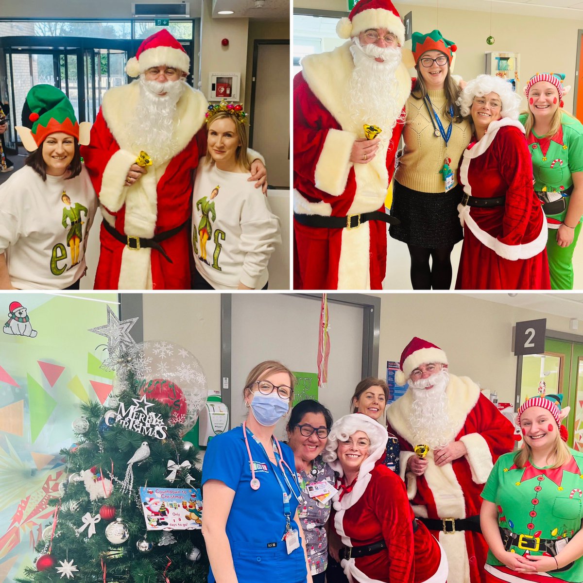 A different kind of ward round yesterday! @DrDaveCoghlan @PowerFinola Prof Santa & Mrs Claus bringing festive vibes to children, their parents & staff @CHIatTallaght Special thanks to @yvonnecollinsff & @MusicHealthIrl for joining in with all the fun! 🎄@McgraneFiona @fionnatb