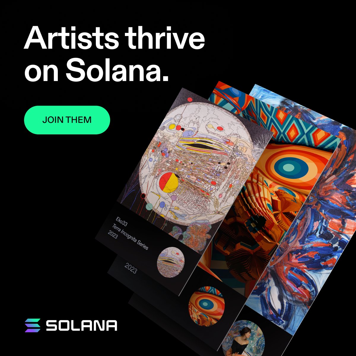Attention Solana creators and artists! 👀

Discover the platforms, tools, &amp; community resources to help you take your art to the next level.

🎨 Easy-to-use creator studios
🖼️ Fine art marketplaces
⚒️ Digital collectible tools

And much more: solana.com/solutions/arti…