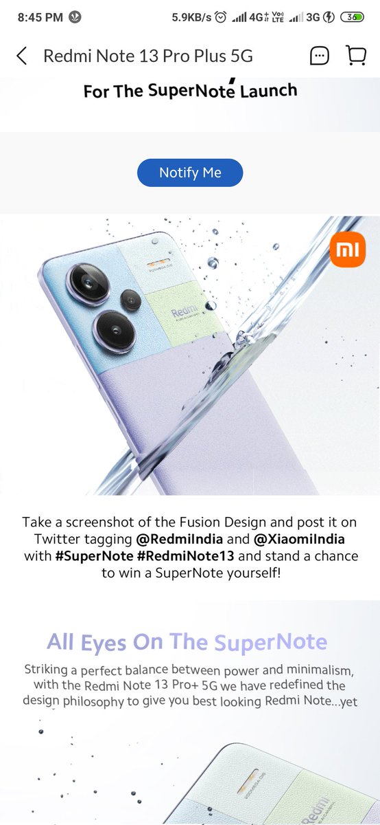 AthulpSuresh's tweet image. #SuperNote #RedmiNote13 #RedmiNote13ProPlus