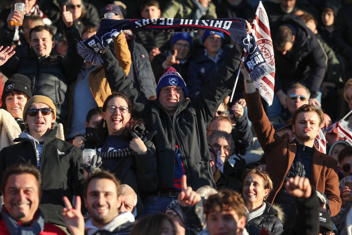 BristolBears's tweet photo. Your support is next level! 💙

Great to see so many Bears fans at Stade Chaban-Delmas today 🇫🇷

🍷 3-0 🐻 (5 mins)

#UBBvBRI | #BristolBears https://t.co/rGhWhd1vP1