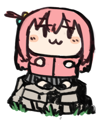 後藤ひとり ,後藤ひとり 「ぼっち座岩」|十月十日ちゃん🎄新人Vtuber ファンのイラスト