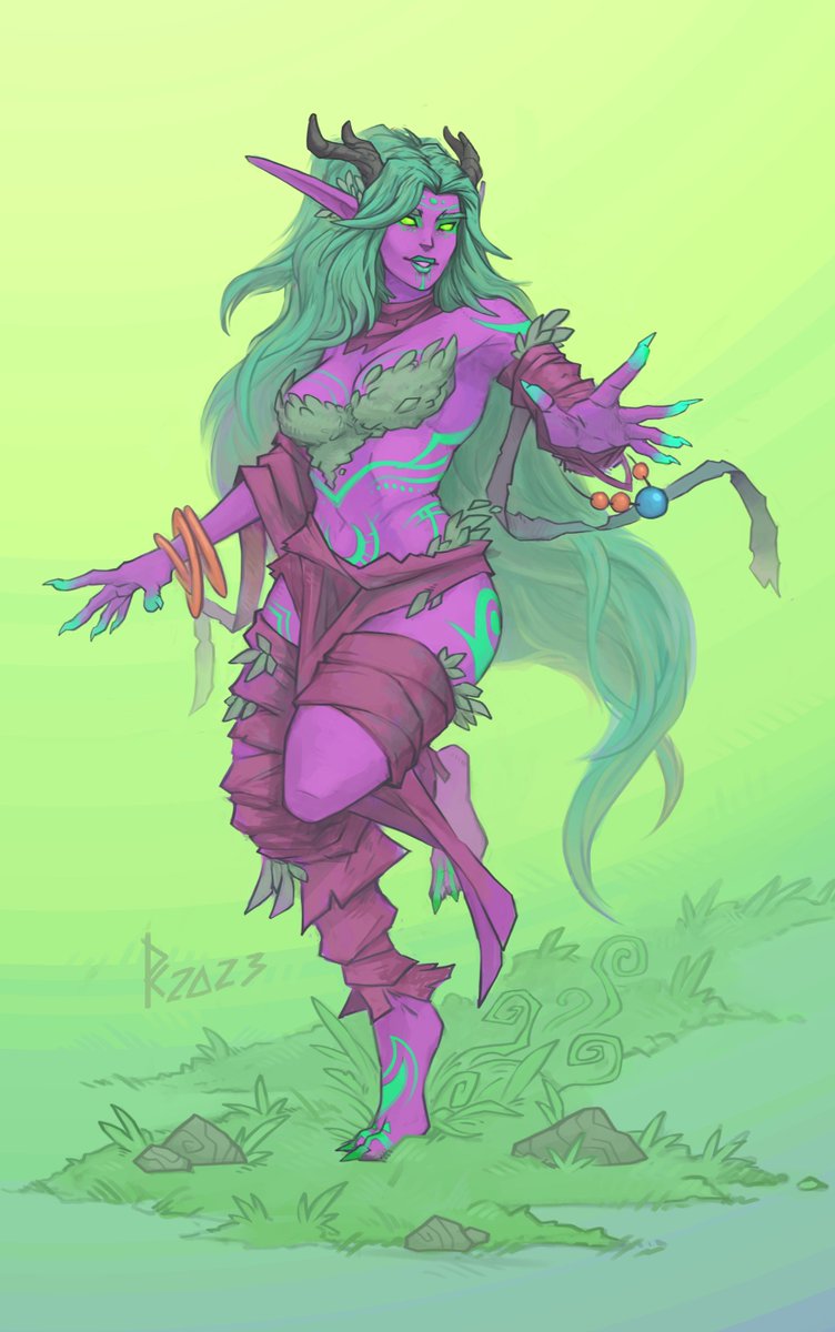 And i continue posting old works. Now is the time for a druid lady commission to my friend <a href="/TheOldCrowKing1/">The Queen of Jacks 🇨🇦</a>
#warcraft #nightelf #druid