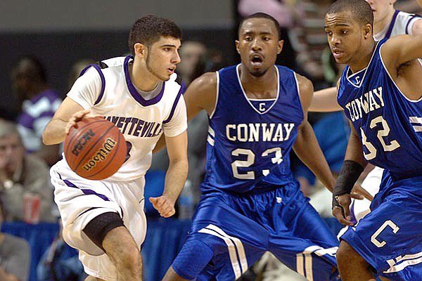 Looking forward to this day for a while ! Two games in NLR
<a href="/RazorbackWBB/">Razorback Women's Basketball</a> 1230 vs Samford
<a href="/RazorbackMBB/">Arkansas Razorbacks Men’s Basketball 🐗</a> 5pm vs Lipscomb
Games on tv &amp; radio
Note-former Hog- <a href="/akaKikko/">Kikko Haydar</a> calling the mens game on tv -1st time in 4 years as he has been in Medical school <a href="/uamshealth/">UAMS Health</a> and its his birthday