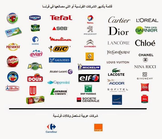 #boycottfrenchproducts 
Pourquoi seuls les produits français sont-ils boycottés ? Pourquoi ne pas boycotter les pays indiens, américains, anglais, canadiens, allemands, suédois, norvégiens, danois et autres pays ayant des relations diplomatiques avec Israël ?