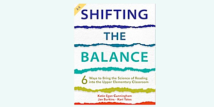 middleweb's tweet photo. REVIEW: Shifting the Balance in 3-5 Reading Instruction. #reading #literacy

In Shifting the Balance (3-5), Cunningham, Burkins &amp; Yates address common misunderstandings that have weakened reading instruction in the intermediate grades. Highly recommended.

https://t.co/mTaBAMhy3i https://t.co/YCLtEiM1z9