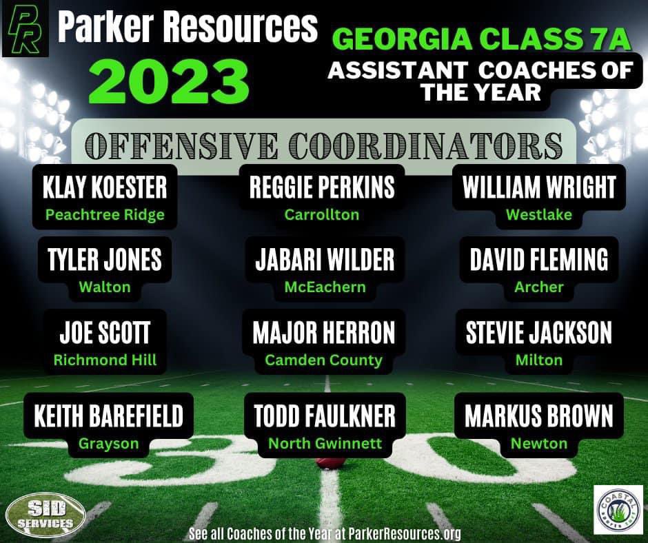 Congrats <a href="/klaykoester/">Coach Klay Koester</a> 💯 <a href="/PTRFootball/">Peachtree Ridge Football</a>