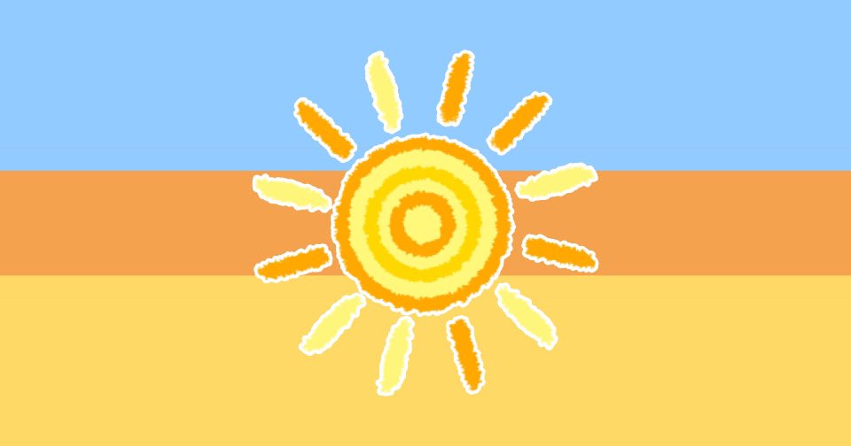 SUN BI a flag for bisexual people who are bright, bubbly and energetic! they light up a room everytime they walk into one. [request] #flagtwt #bitwt