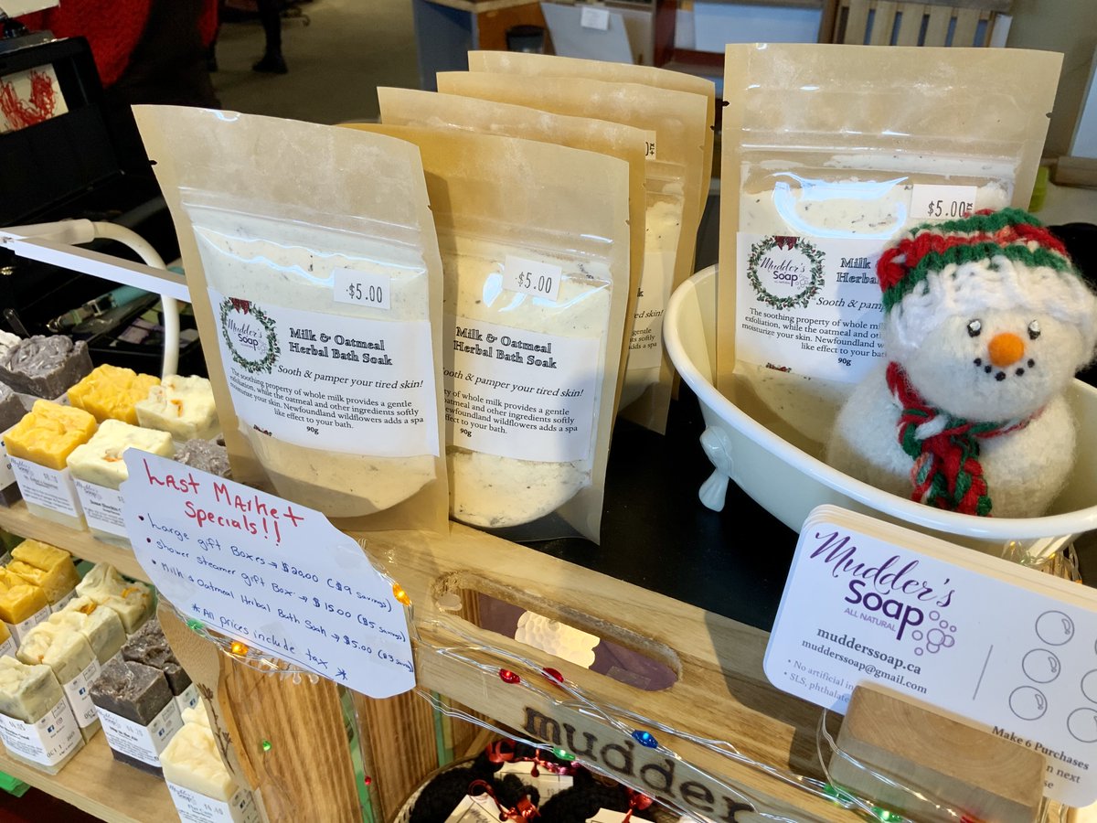 Is there someone on your holiday shopping list that could use a gift to help them relax? Why not treat them to a spa day with items you can find here today. #sjfmnl #sjfm #stjohns #bathitems #spaitems #madehere