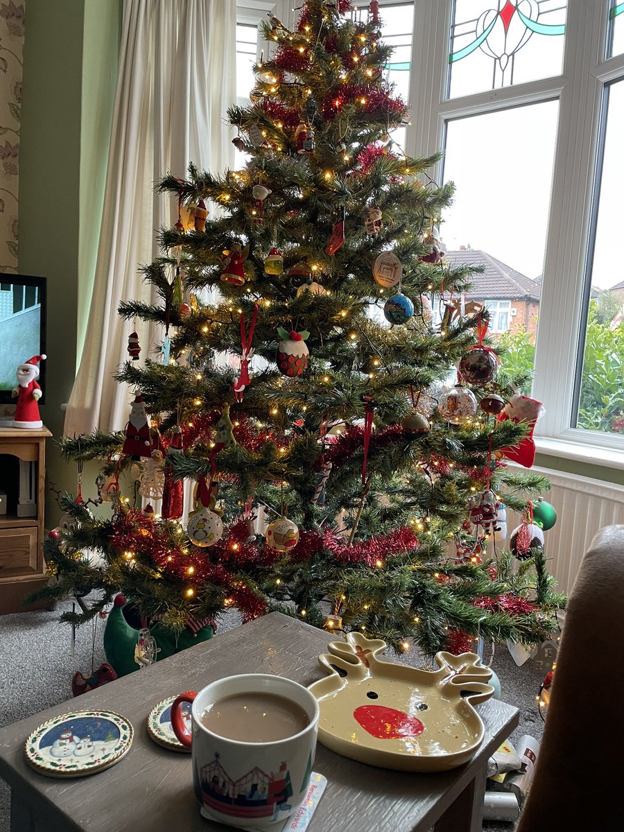 AmyAbethell's tweet photo. @annahamiltonart Ours went up yesterday. I don’t like it up to early. The tree was from Woolworths in the 90’s. I nicked it from my parents about 14 years  and use it every year. They had to buy a new one 😂. Put it up with the Muppets on and all the baubles are from our travels. https://t.co/dCx2CCoRw6