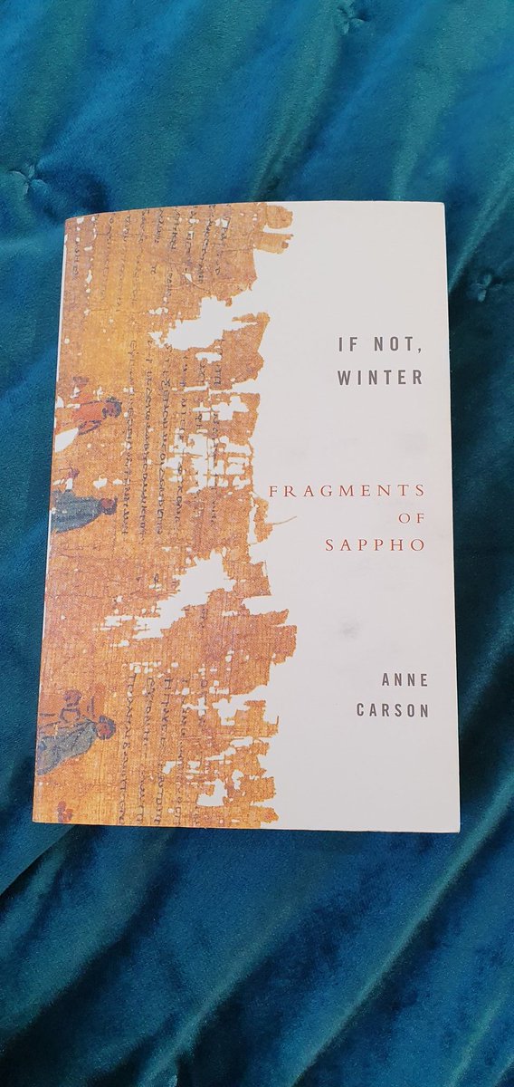 sapphicspeeches's tweet photo. Hi everyone, Helena of @helenaheritage here.

Using Anne Carson's copy of "Fragments of Sappho", I am starting a project of filling in the gaps of Sappho's poetry/speeches/words, which I hope many of you will enjoy.

I also invite anyone interested in doing the same!

1/n https://t.co/TNgMLeyOVN