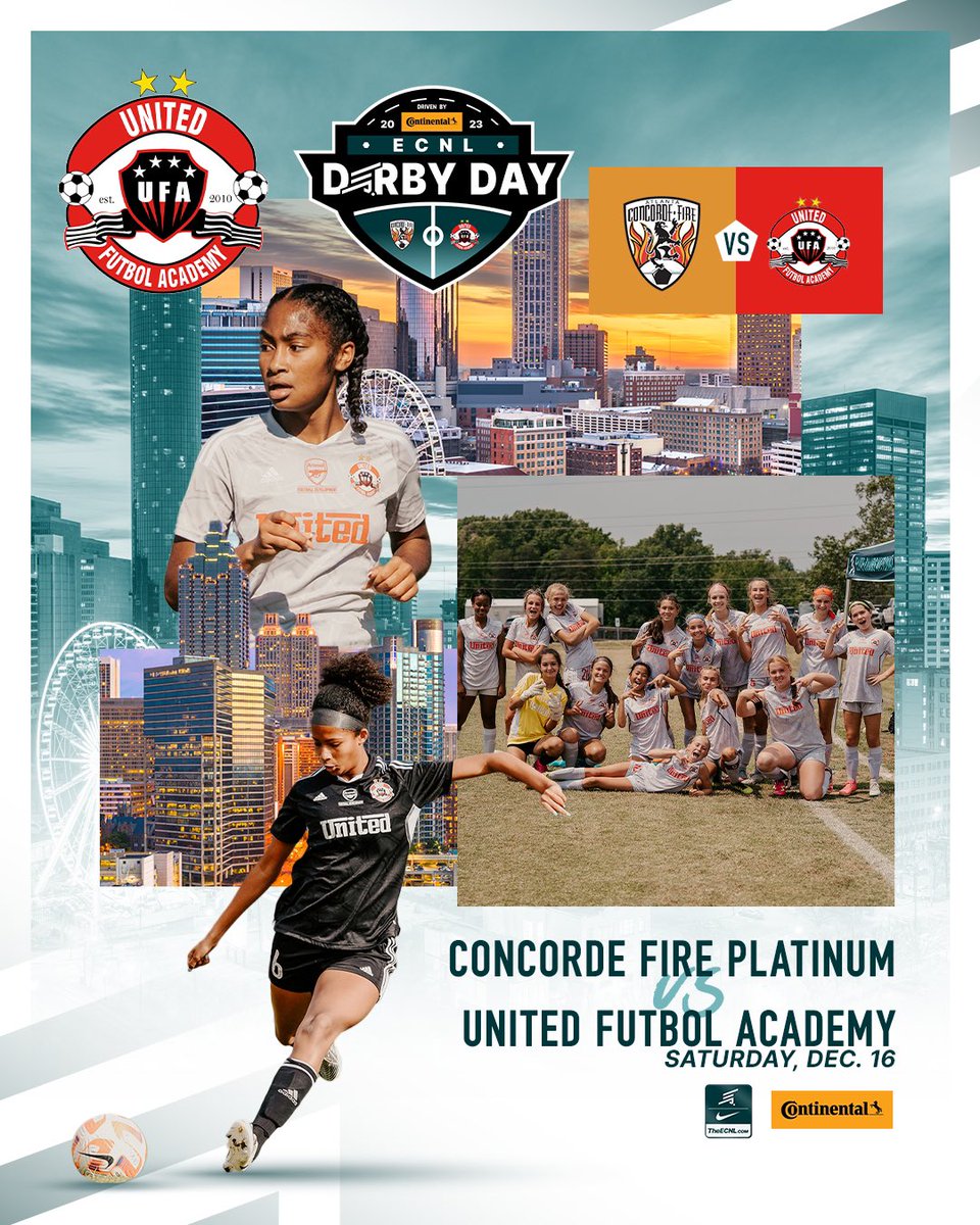 It's game time!

Concorde Fire Platinum faces off against United Futbol Academy in today's 𝑪𝒐𝒏𝒕𝒊𝒏𝒆𝒏𝒕𝒂𝒍 𝑻𝒊𝒓𝒆 𝑬𝑪𝑵𝑳 𝑫𝒆𝒓𝒃𝒚 𝑫𝒂𝒚
