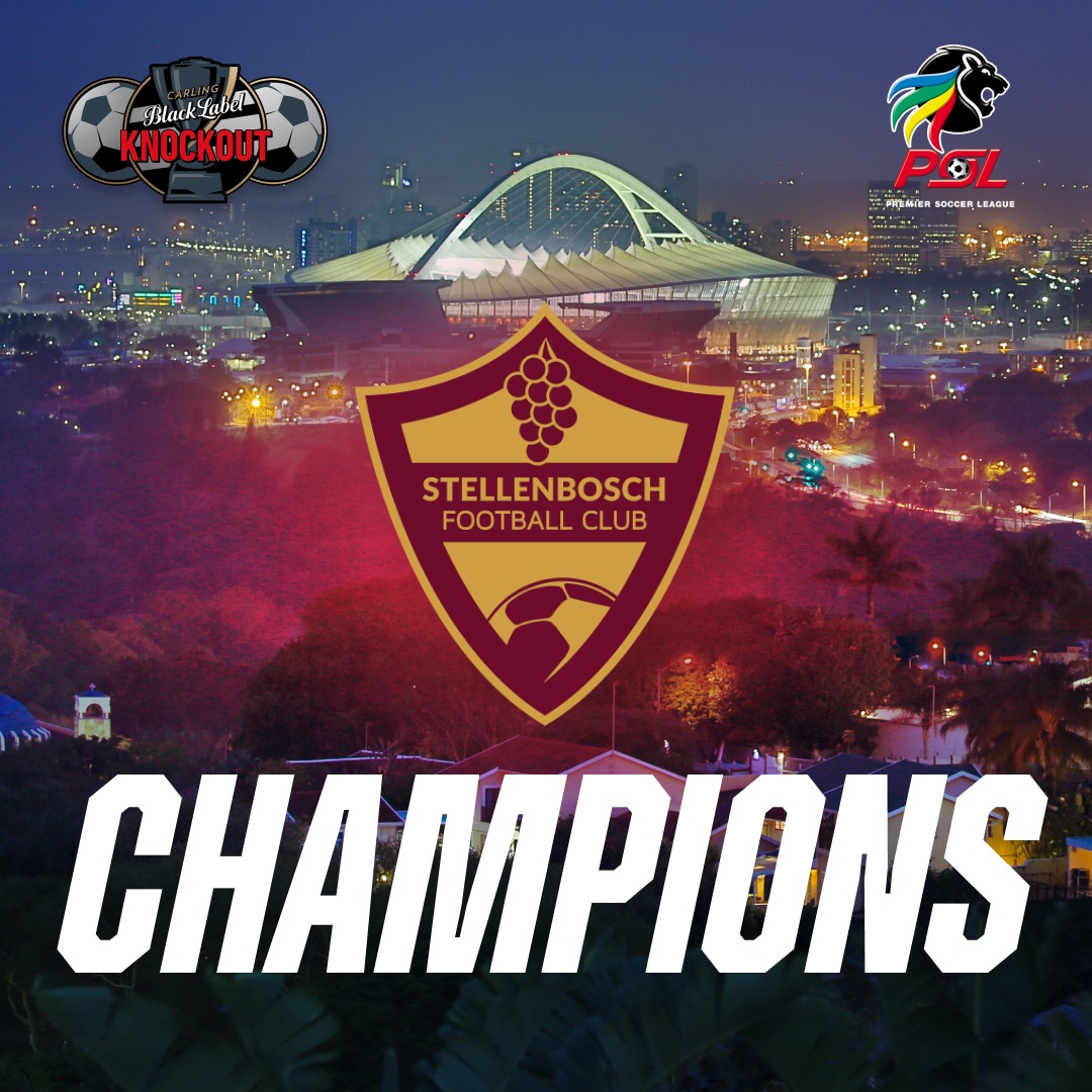 Stellenbosch triumph in a nail-biting penalty shootout to secure the #CarlingKnockout.  Commiserations to TS Galaxy for a hard-fought battle 🎯🏆