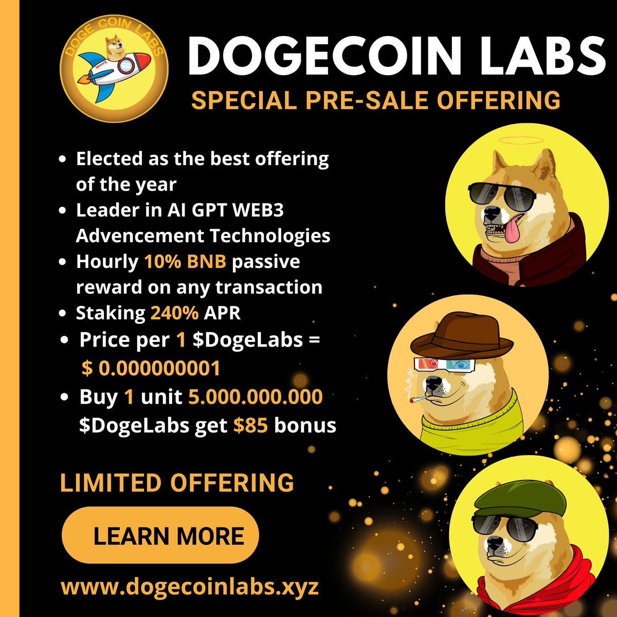 👉Overwhemingly was elected as the best meme token, Leader in AI GPT WEB3  advencement technologies, Renowned &amp; top NFT&amp; Metaverse studios,10% steady reward on any transaction in the form of BNB Tokens. Available staking with 240% APR.
👉Renowned WEB3 devepoers &amp; designers  

🌐