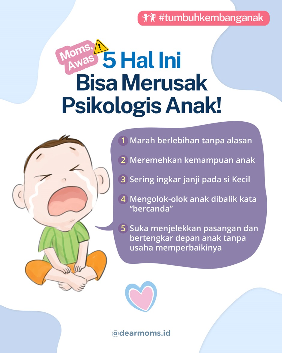 Yuk ubah kebiasaan ini demi menjaga kesehatan mental si Kecil!!🥰 #tumbuhkembang #anak #MilestoneMoment #parentingtips #dearmomsid