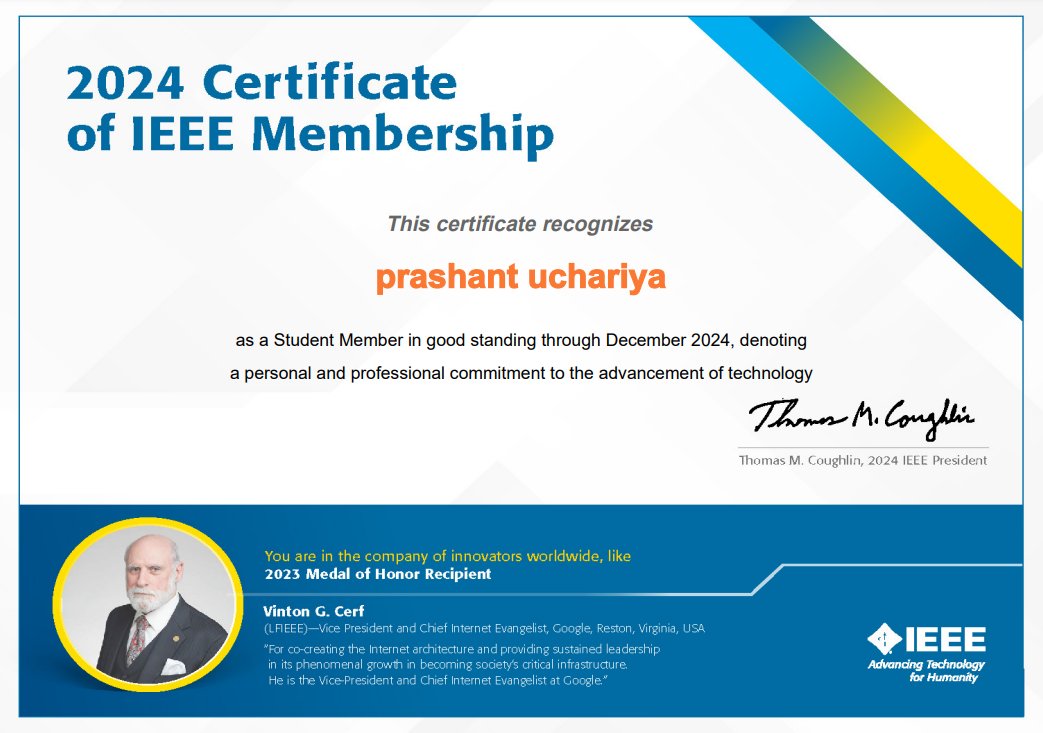PrashantCoder's tweet image. Excited to share that I've joined the IEEE Microwave Theory & Technology Society (MTT-S) @IEEEMTT 🧑🎓.
I am eager to connect with fellow @IEEEorg members contribute to the growth of humanity. Let's collaborate and amplify the impact of technology together! 🌐🔗 #MTTS #IEEE