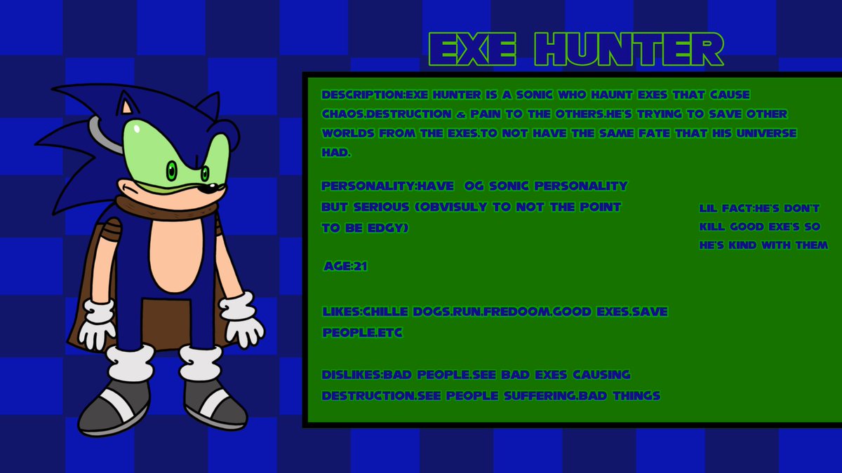GABRIELCORREAM4's tweet photo. Anyone please
Third art by @Sonic_Vote
#exehunter #exehuntersweep #SonicTheHedgehog #sonicau #sonicart https://t.co/oDhkZBdNQ6