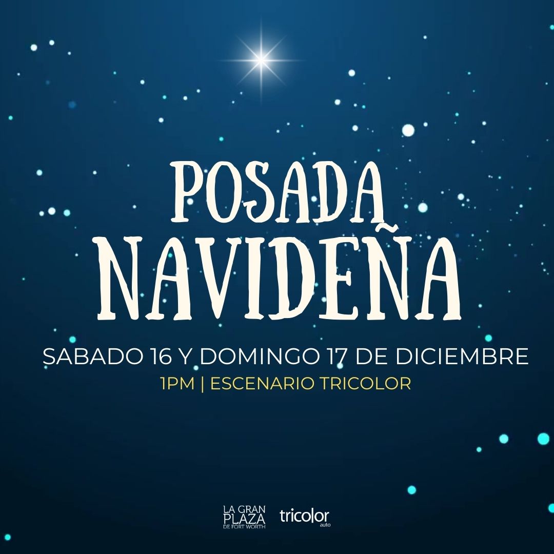 Celebra la Navidad con la tradicional Posada Navideña en La Gran Plaza de Fort Worth. Con música en vivo, grupos d baile, regalos, juegos y la visita del mismísimo Papá Noel * Santa Claus!