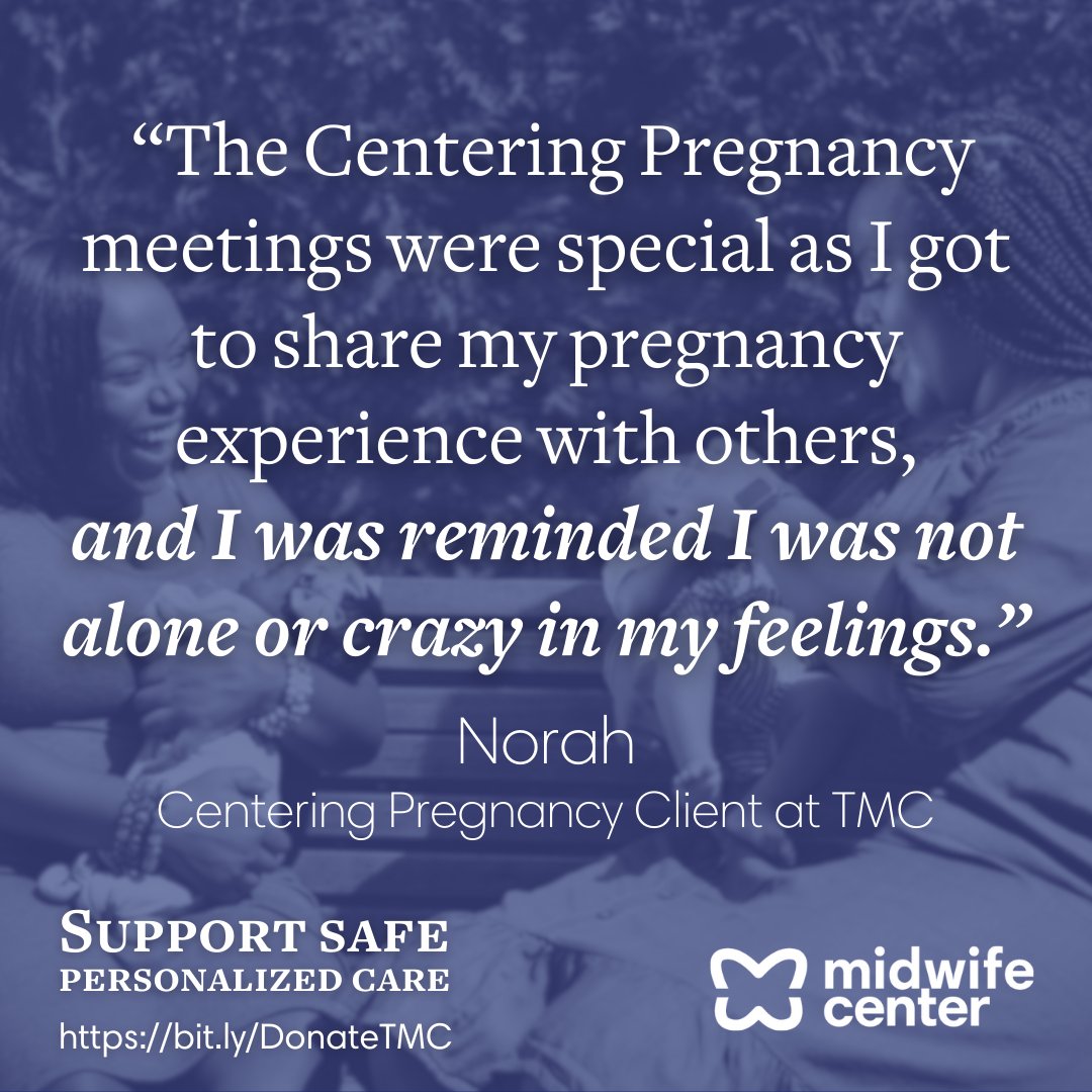 At TMC, we offer personalized support so clients never feel alone. Programs like Centering Pregnancy, offered with Healthy Start, foster a supportive community for clients like Norah. Join our community by making a special year-end gift today: bit.ly/DonateTMC