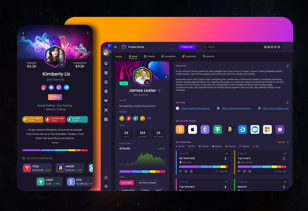 TRADERVERSEio's tweet image. 🚀 Introducing TRADERVERSE
"Profiles" 🚀

Discover. Express. Grow.

Sign Up Today for the Alpha List:

✔️Reserve Your Username
✔️Earn a Lifetime Alpha Badge
✔️Shape the Future of TRADERVERSE

ONLY 10,000 Spots Available for Alpha - it’s  FREE!!

[traderverse.io]