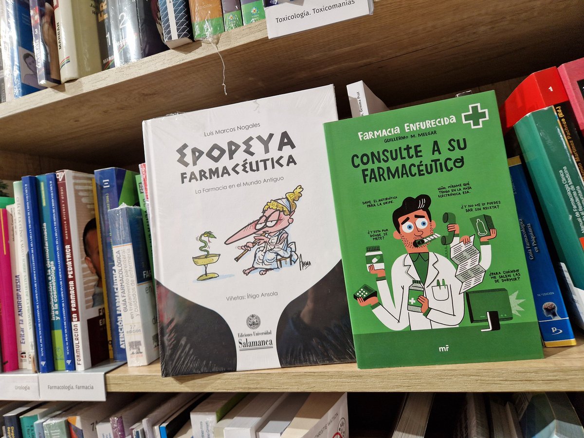 🔝Hoy en la @casadellibro de la Gran Vía de Madrid 🎊
Nuestro libro 'Epopeya farmacéutica' compartiendo estante con @Farmaenfurecida 
#Ansola @AEFLAJunta @Farmaceuticos_ @COFSalamanca