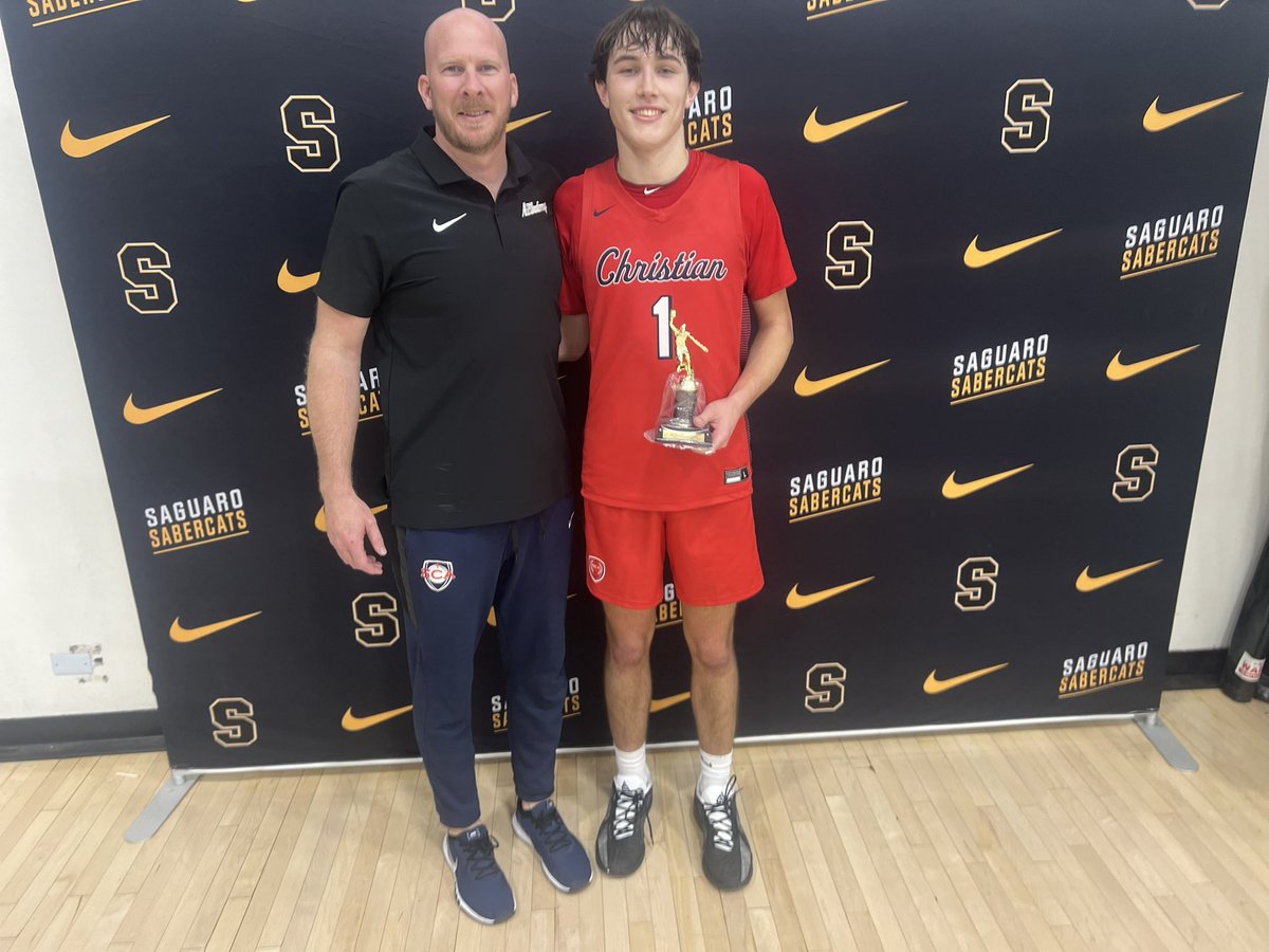 Saguaro_HS's tweet image. Huge THANK YOU to HC John Anderson and @SCA_MBB 1st Class program for participating in this years @SaguaroMBB #HolidayClassic at @SaguaroSUSD. 

Senior @hunterwales25 earned All-Tournament honors with his well-rounded play (finished w/ 18pts today in 3rd place game vs Apollo).
