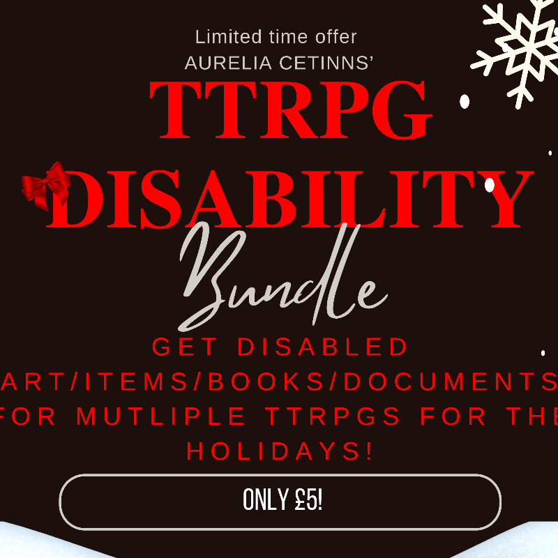 aureliacetinn's tweet photo. just 5 days left!

help out a disabled artist and creator

 art, maps, items, content, OVER THE PAST 3 YEARS

as well as some unreleased special content and items
over 40+ items spread across 8 different #TTRPGs 
dnd pf2 w.o.d and more

#disability #art #pathfinder2e #dnd5e