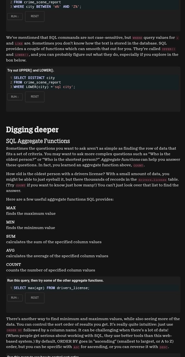 KsuMhS's tweet image. موقع للي يبون يتعلمون SQL ويراجعون الداتابيس، ميزته يعلمك المفاهيم ويشرح لك وامثلة وتسوي RUN يطلع لك الجدول، بعدين يعطيك تحدي تطلع المجرم 🥷
متعة فعلا

mystery.knightlab.com/walkthrough.ht…

موقع ثاني للتعلم، تقدر تسوي run وتشوف وش يطلع، للي يبون يتعلمون sql من 0 🚀

selectstarsql.com/frontmatter.ht…