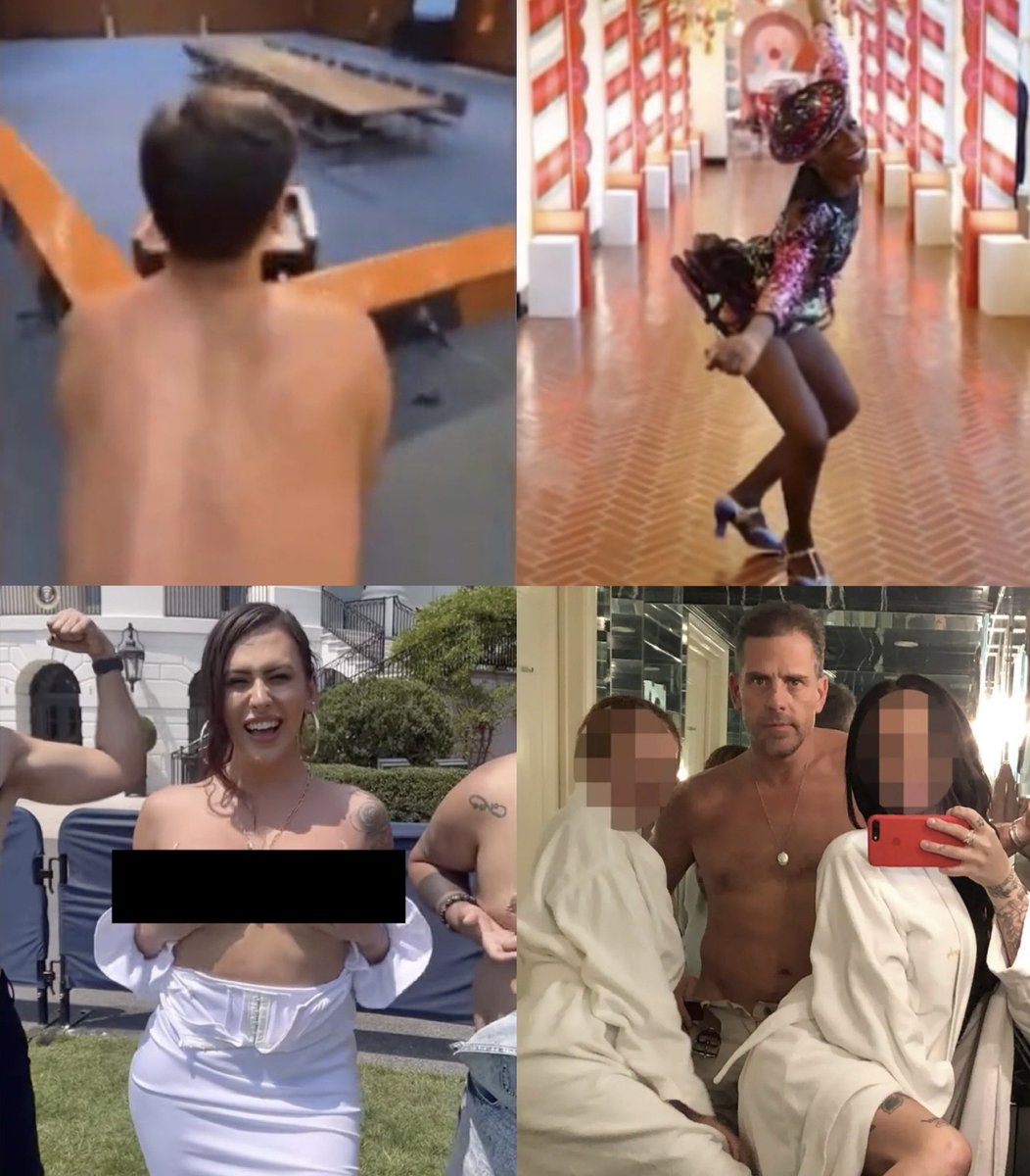 Since Joe Biden got into office:

Aidan Maese-Czeropski gay sex tape in Senate building.

Jill Biden invites trashy anti-white drag queen group to perform half naked for White House Christmas video.

Transgender protester invited to White House takes topples photo on the front