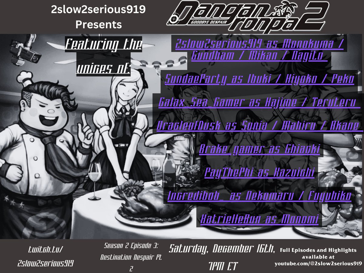 Join us tonight at 7PM ET as we get into the 1st Class Trial! <a href="/SundaePartyTTV/">Ⓢⓤⓝⓓⓐⓔ💫🍦</a> <a href="/OracleofDusk/">MJ Bailey</a> @brake_gamer <a href="/paythephiTV/">paythephiTV</a> <a href="/Incredibob_/">IncrediBob</a> <a href="/KatrielleBun/">KatrielleBun | Monster Mob🐀</a>