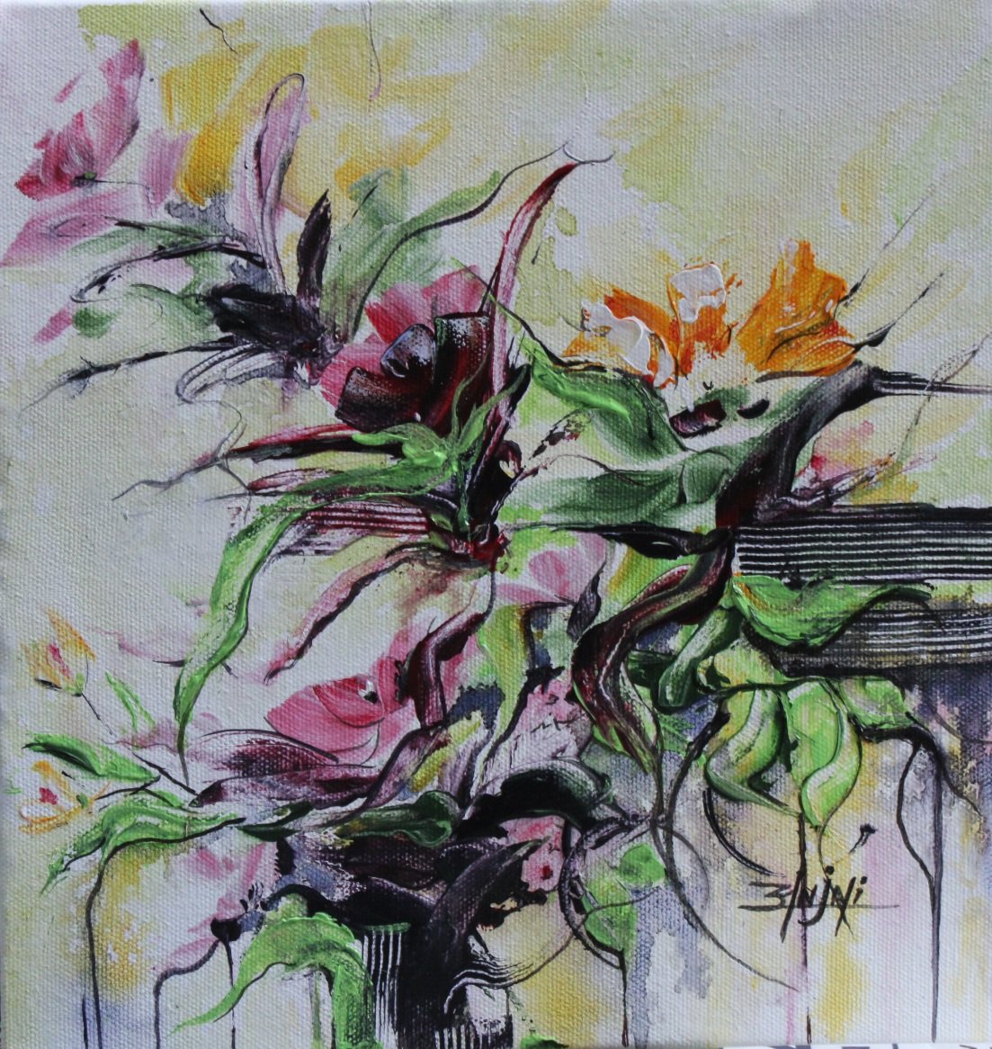 My today's painting, inspired by my garden's flowers, beautifully reflects nature's charm, intertwining colors, and intricate details, creating a vivid and captivating masterpiece.
#anjaliaaroma.com
#FlowersOfTwitter
#flowerart
#ArtistOnTwitter
#urbanartist
#nature