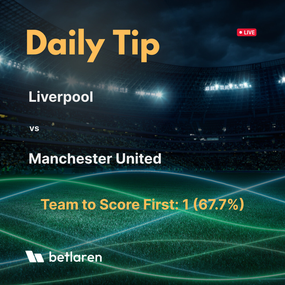 🔮 Match Prediction Alert! #LiverpoolFC faces #MUFC in a thrilling #PremierLeague clash! There's a 67.7% chance the Reds will strike first! 🥅⚽ Who will dominate the pitch? Follow the action live 👉 ayr.app/l/YXxP #LIVMUN #FootballForecast