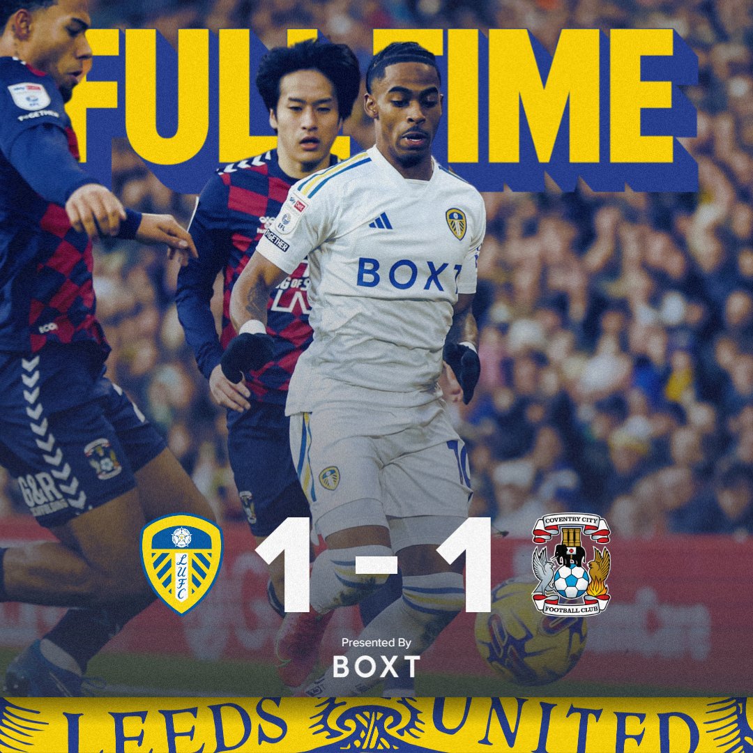 Evimizde beraberlikle yetiniyoruz. #LUFC 1-1 coventry