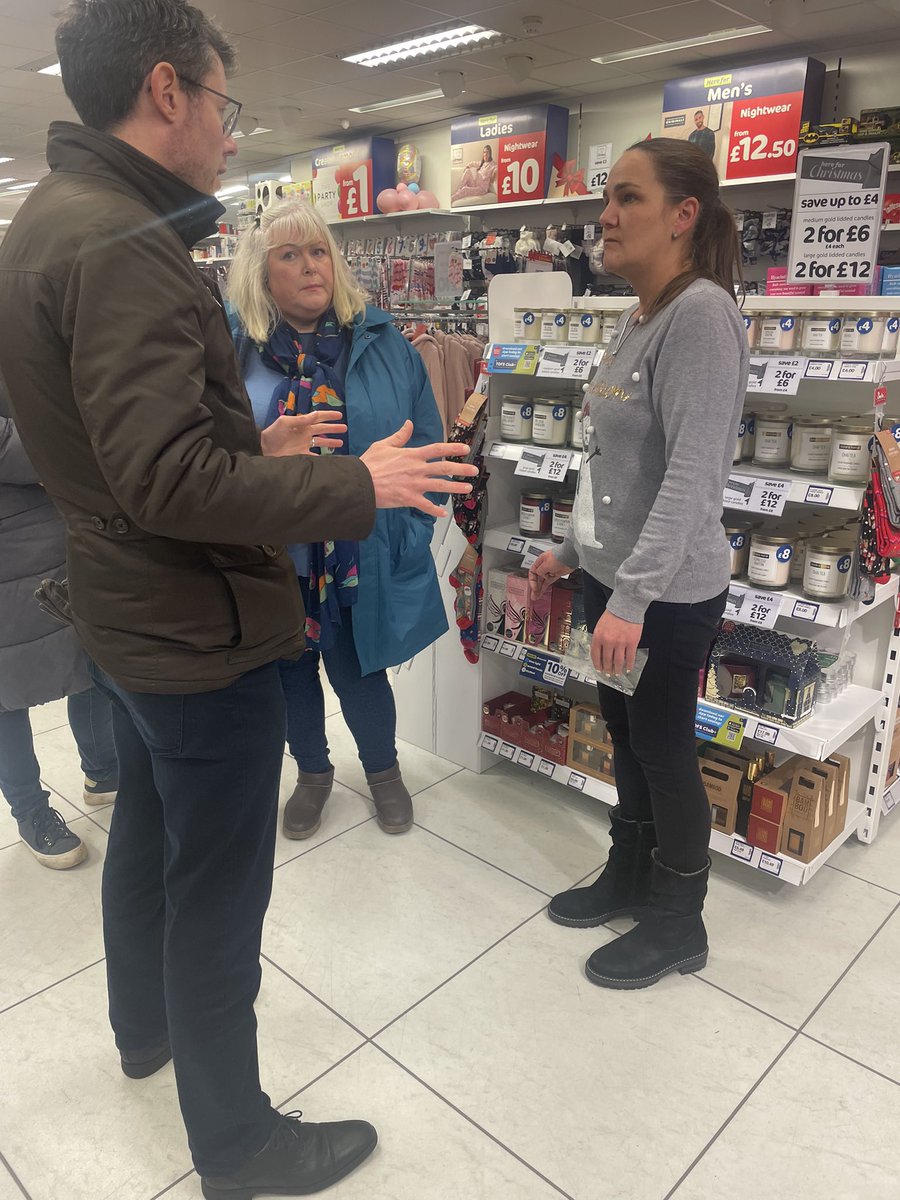 Today I spent time listening to shopworkers in Melton. High street businesses are frustrated and concerned about shoplifting, anti-social behaviour and abuse towards their staff. It makes me angry and sad to hear what people trying to make a living are having to put up with.