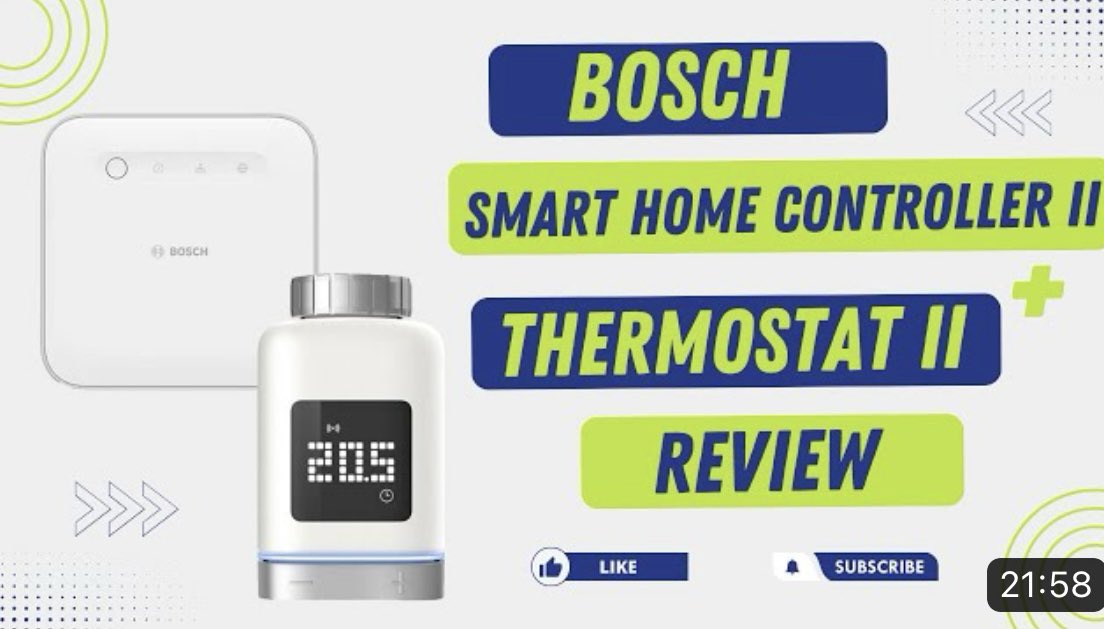 smartlivenet's tweet photo. Neues Video: @BoschSmartHome Controller II und Heizkörper-Thermostat II Review und Home Assistant Integration. 
#bosch #homeassistant

https://t.co/06mZxWD57S https://t.co/mDFH6BT9G9