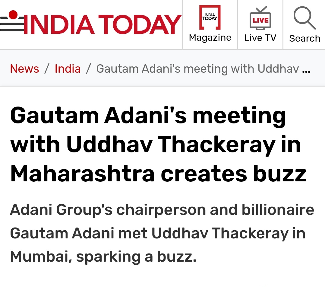 vivekanandg's tweet image. Sept 22, 2022 Adani Meets @ShivSenaUBT_
Nov 29 2022 Adani Bags Dharavi redevplmnt project.
Dec 16, 2022 @ShivSenaUBT_ opposes #dharavidevelopment
AFTER MATOSHREE 2 now to construct MATOSHREE 3
🐧UBT want thr share.
This morcha is for Vasooli from Adani
#dharavidevelopment